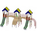 Детский игровой комплекс трехбашенный (DIO703)