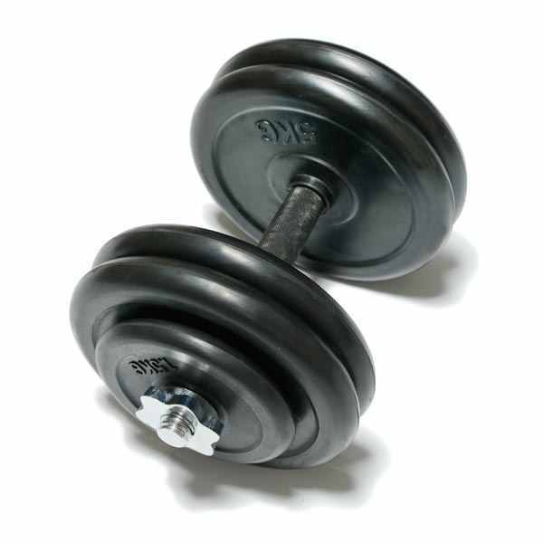 Гантели наборные обрезиненные 10 кг FitLogic Rubber Dumbbell