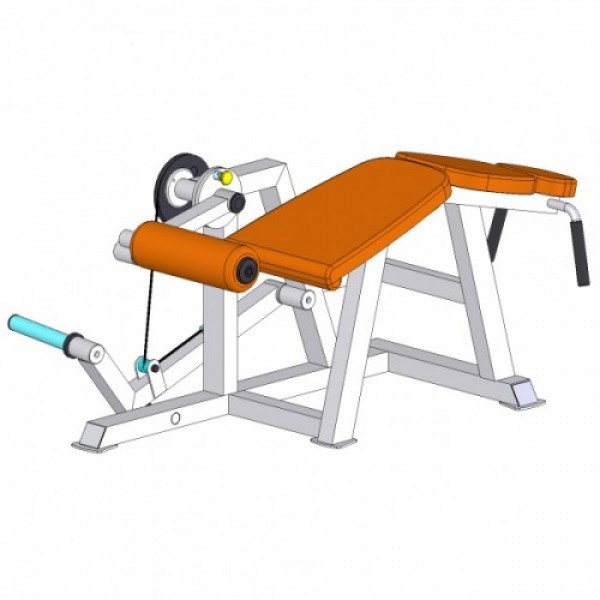 Тренажер на свободных весах для мышц сгибателей бедра, лежа  (ТС-310) 