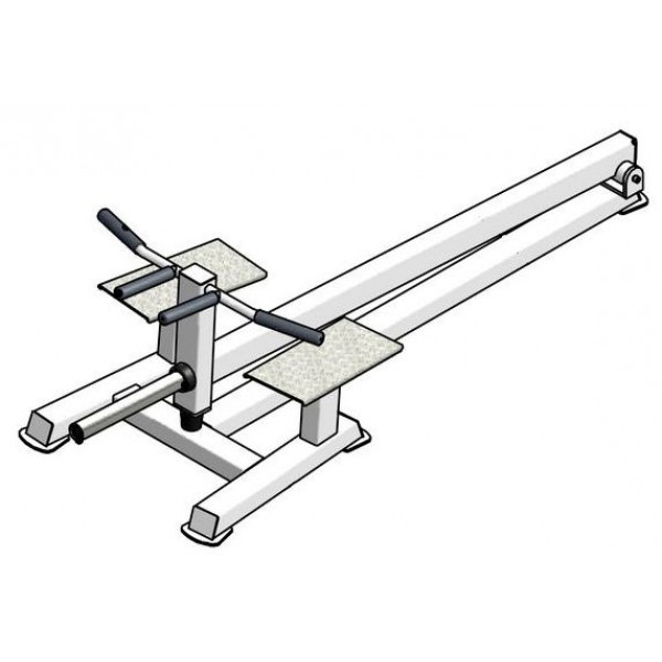 Тренажер на свободных весах Т-образная тяга с упором на ноги  (ТС-314) 