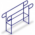 Уличные брусья школьные закругленные концы (DIO625)